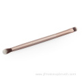 double eye shadow brush champagne gold makeup brush